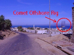 Comet Rig View from Sea Shore