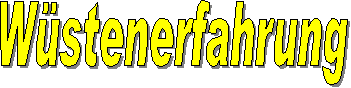 W&uuml;stenerfahrung