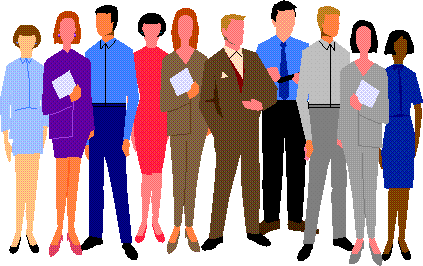 ClipArt von Menschen, die zusammen arbeiten