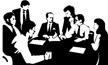 ClipArt von Menschen, die zusammen arbeiten