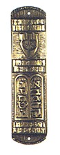 a Mesusa with the Ten Commandments