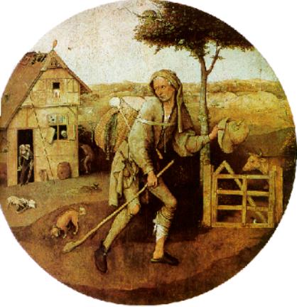 a Pilger drawn by Hieronymus Bosch