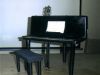 Bert's piano - Built by Dr Lionel Hartley. Inside the piano is a speaker coupled to a CD player playing Bert's music.