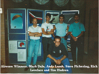 The Airwave Winners, Mark Dale, Andy Lumb, Me, Rich Lovelace and Tim Hudson.