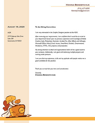 Cover Letter