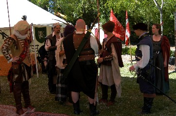Gentlemen in discussion