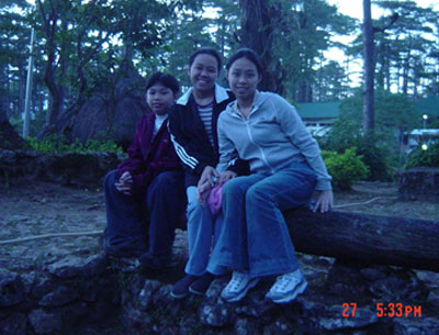 my brother,sister and me at the Bonatical Garden