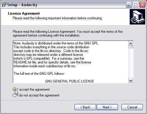 Audacity Setup