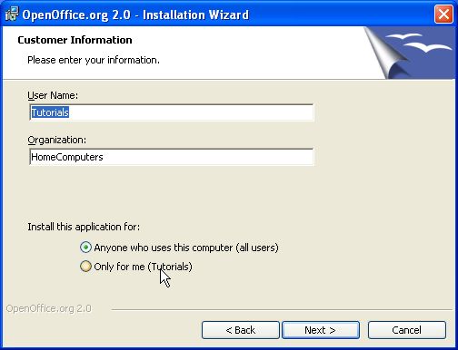 OpenOffice.org Installer