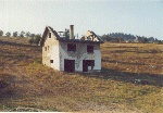 On the way from Sarajevo to Tuzla, traces of ethnic cleansing