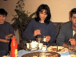 Farewell dinner with the landlord