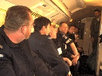 on board of the F60 on the way home