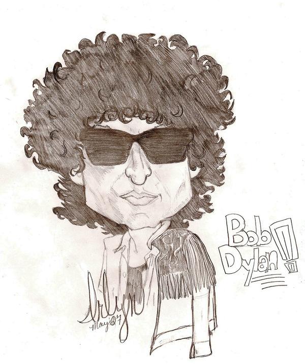 "Bob Dylan [Sketch]" (c) May, 2007, by Irlyn Morris. (Pencil)