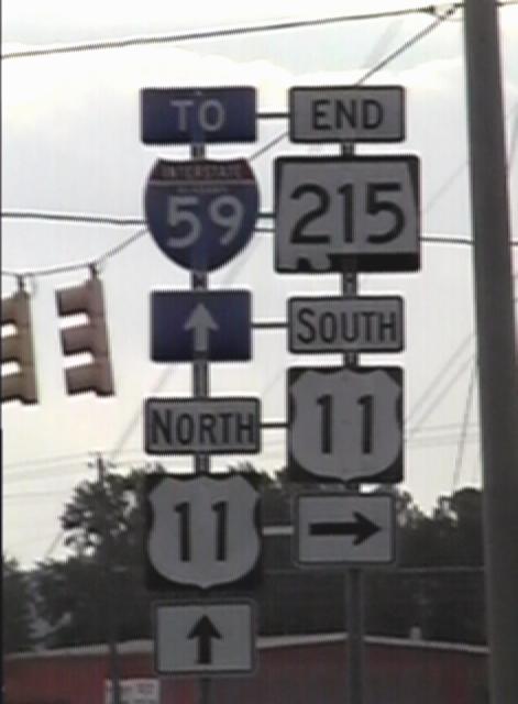 AL 215 which loops thru Tuscaloosa