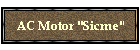 AC Motor "Sicme"