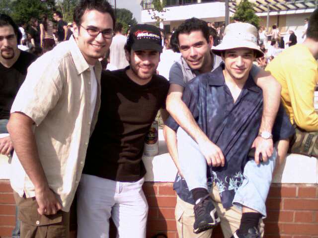 Me, Pan, Emilios and Dimi