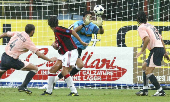 Against Milan at the Berlusconi Cup