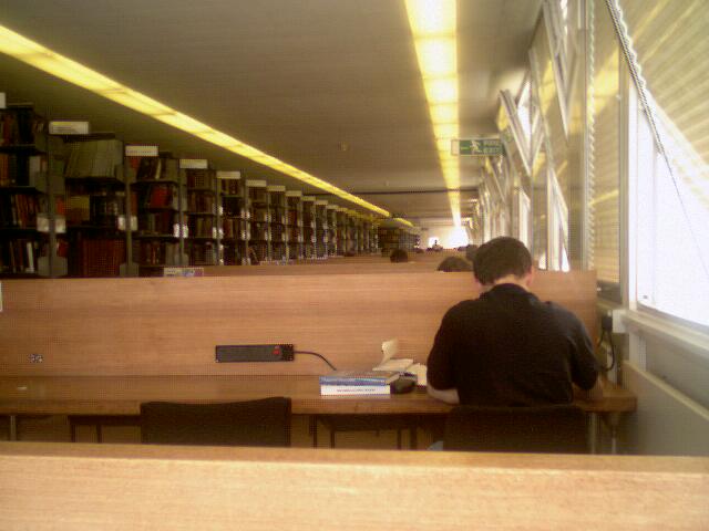 3rd floor in the library, our 2nd home....