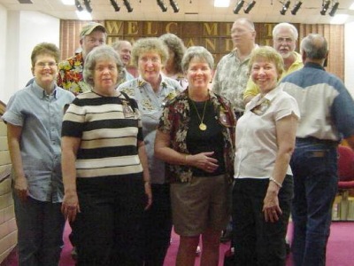 Alice Crozier, Floyd Thigpen, Jackie Wolfe, David Harrell, Jolene Koch, Carolyn Insall, Gary Van Vleck, Betty Yarbrough, Fred Pirkle, Sherman Lindsey's back