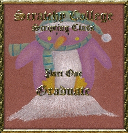 HTML Graduation with Scratchy College