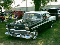 56 Chevy, Miama Co. Fairgrounds Car Show.&nbsp; Peru, Indiana