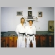 Mr. Mark Radunz with Sensei Harrill in front of The Carson Dojo Shomen