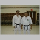 Mr. Darren Gilbert and Sensei Sherman Harrill at the annual seminar in Clinton, TN (2001)