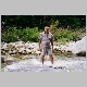 Besides karate, Sensei Harrill's other interest was fishing. Here he is seen relaxing by a stream.
