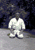Sensei Harrill posing for the cover of The Isshin-ryu Student Manual.