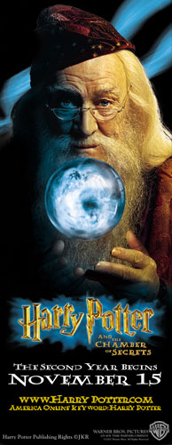 The late Richard Harris as Dumbledore in Harry Potter and the Chamber of Secrets
