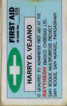 My First Aid ID in REOL, 
Conducted Aug. 04, 2001