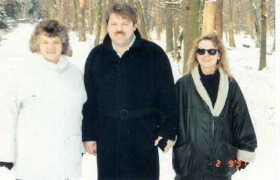mit Mutter im Winter 1991