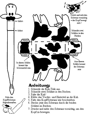 Kuhbau - Anleitung mittel - Paint