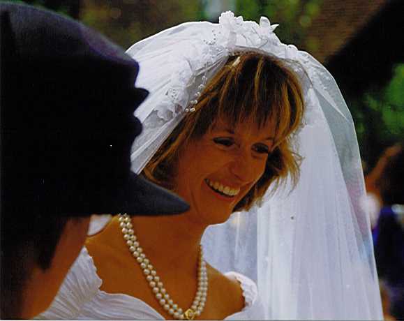 Happy bride Anne-Sylvie