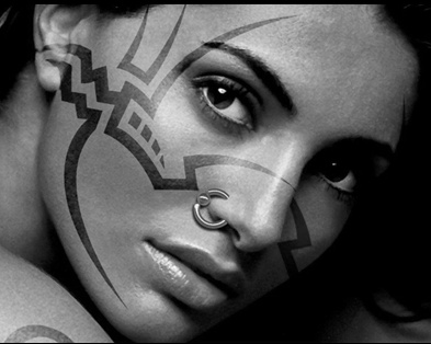 face tattoo