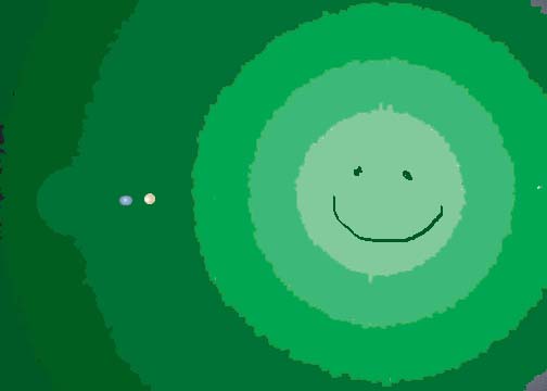 warm green fuzzy