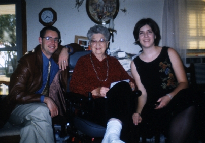 Laura and Ted with Grandma Carter