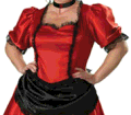 Plus Size Saloon Girl