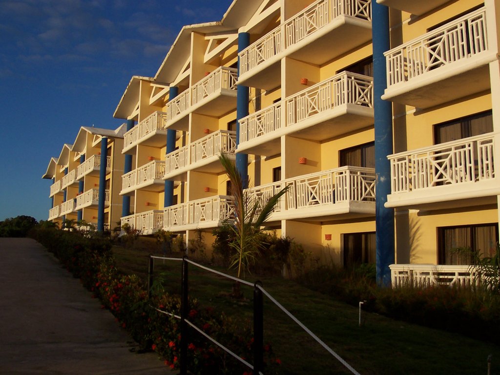 A view of our hotel building, our room wa son the other side.