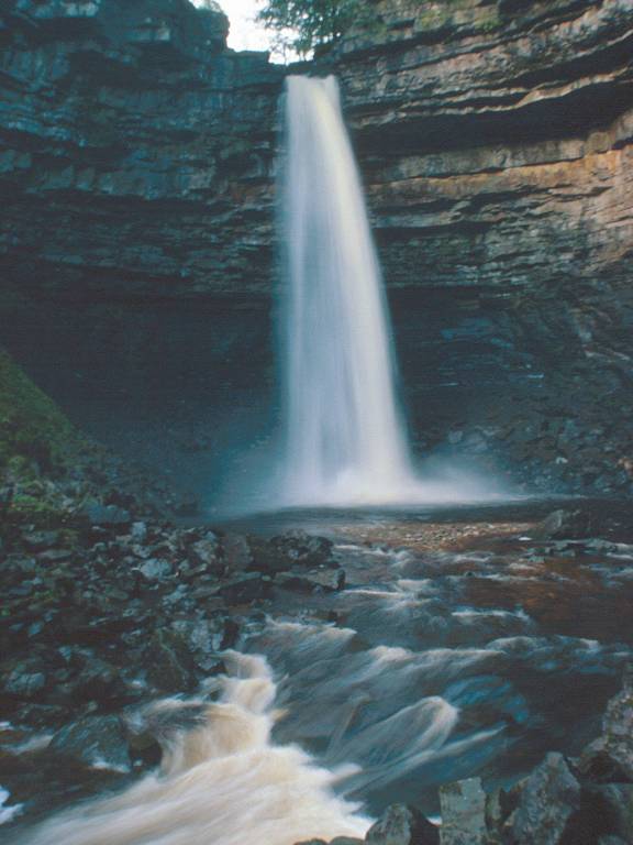 Hardrow Force, Near Hawes, highest unbroken waterfall in England