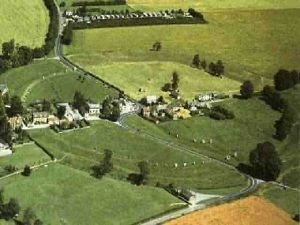 Avebury from the air, showing the circles and ditch