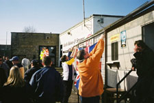 Up goes the flag