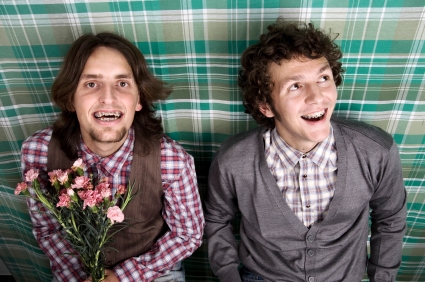 two men with braces