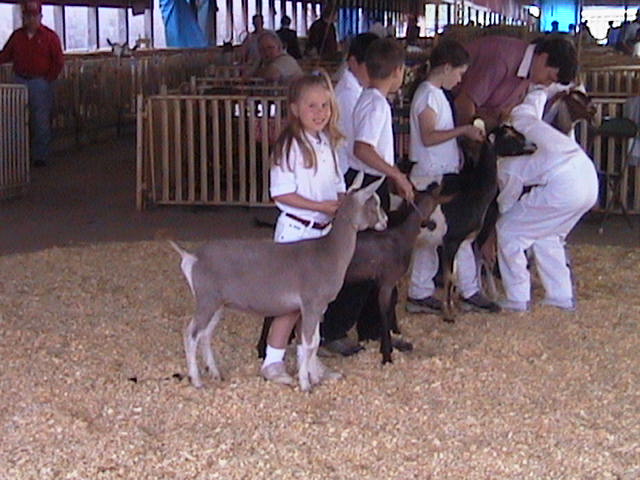 Kayleena with her goat Ginger