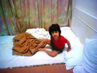 hotel bed