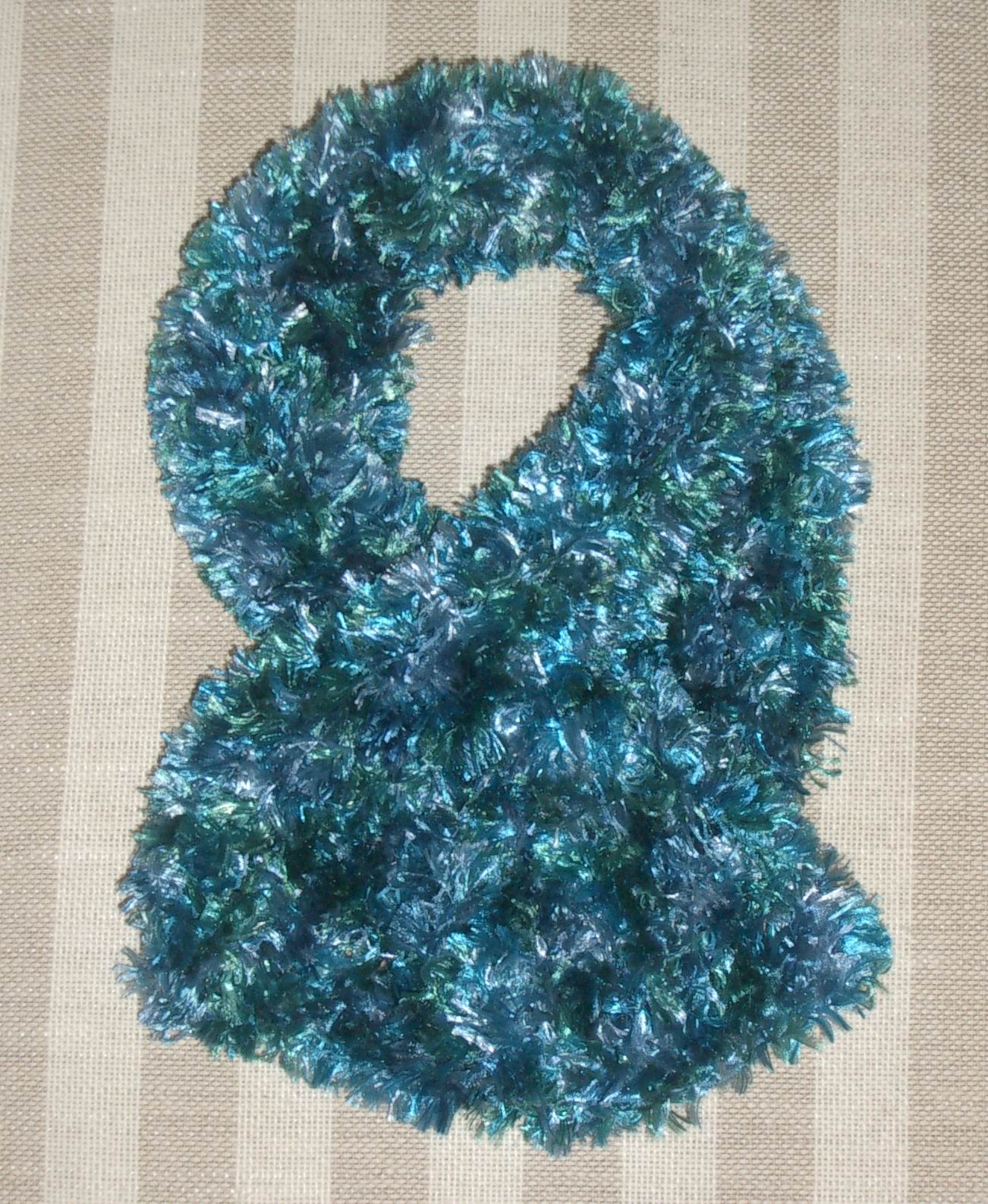 Knit - Teal scarf