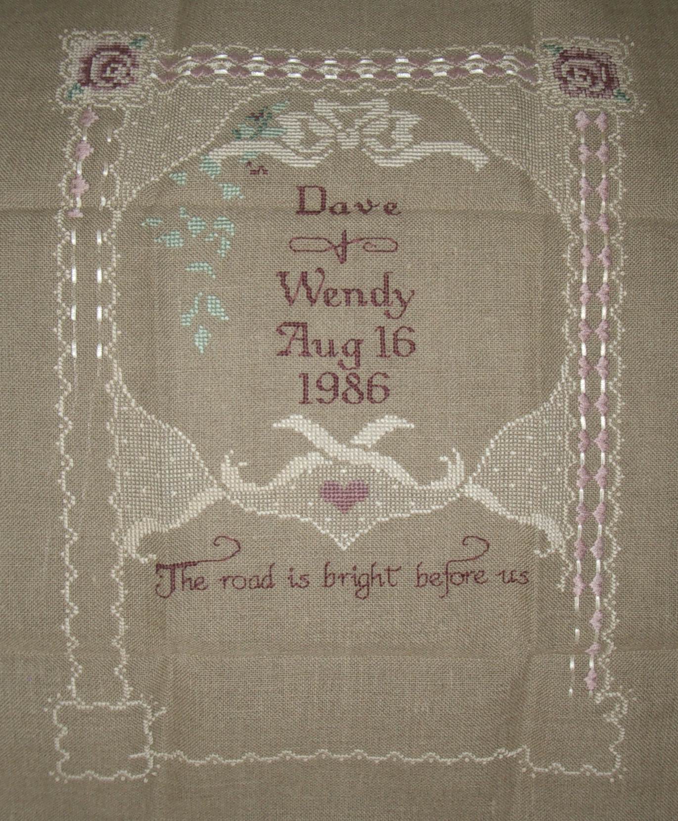 Cross Stitch - Wedding Sampler #1
