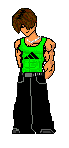 A sporty Lance. When did he get all of those muscles? Must 
be from pounding Pietro. ;)