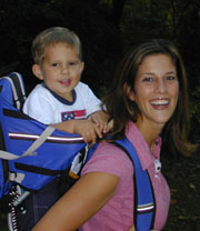 Heather with her son, Trace.