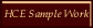 HCE Sample Work